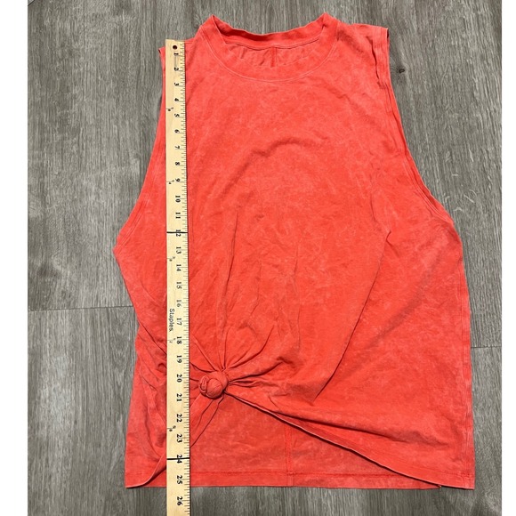 Lululemon Coral Tie Dye‎ Muscle Tank Top Women's L - Picture 3 of 5
